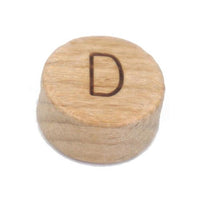 Durable houten letterkralen