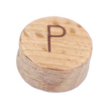 Durable houten letterkralen