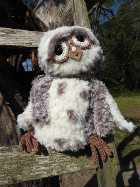 Haakpakket Funny Furry Owl soft donkerbruin