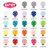 Opry siliconen speenclips in 23 verschillende kleuren