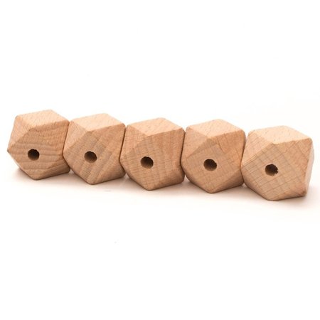 Durable houten Hexagon kralen in verschillende maten